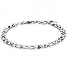 ZINZI Sterling Silver Rolex-style Chain Bracelet width 5mm 19cm ZIA2149