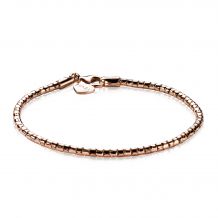 ZINZI Rose Gold Plated Sterling Silver Fantasy Bracelet 17-19cm ZIA1129RA