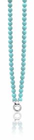 ZINZI collier turkoois met slot 45cm
