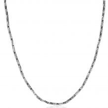 ZINZI Sterling Silver Singapore Necklace 45cm