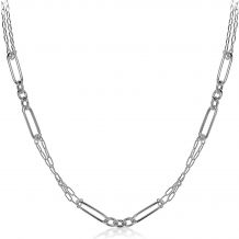 ZINZI Sterling Silver Necklace Trendy Chain 45cm ZIC1991