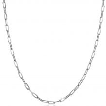 ZINZI Sterling Silver Necklace Paperclip Chain width 2,7mm 45cm ZIC2150