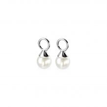 ZINZI Sterling Silver Earrings Pendants Pearl White ZICH1749W (excl. hoop earrings)