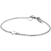 ZINZI Sterling Silver Bracelet Hearts Zirconia