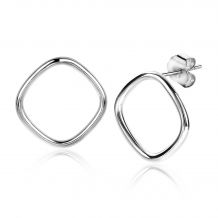 ZINZI Sterling Silver trendy EarRings 23mm