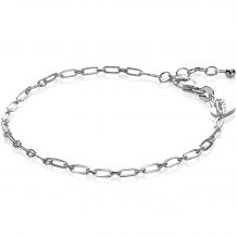 ZINZI Sterling Silver Chain Bracelet Paperclip width 2,4mm ZIA2033