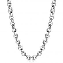 ZINZI Sterling Silver Round Chain Necklace 45cm ZIC1702