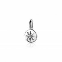 ZINZI Sterling Silver Round Pendant Sun ZIH2068