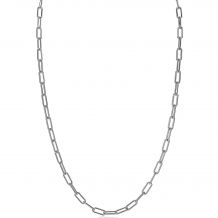 ZINZI Sterling Silver Paperclip Chain Necklace