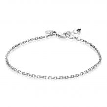 ZINZI Sterling Silver Chain Bracelet Anchor ZIA1415