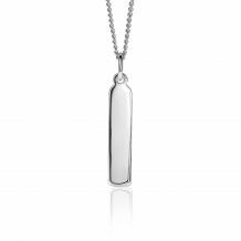 32mm ZINZI Sterling Silver Pendant Flat Bar ZIH2213 (excl. necklace)