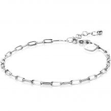 ZINZI Sterling Silver Bracelet Paperclip Chain