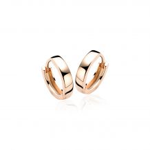 15mm ZINZI Rose Gold Plated Sterling Silver Hoop Earrings width 3mm ZIO191R