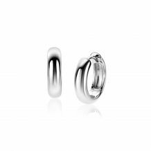 15mm ZINZI Sterling Silver Hoop Earrings tube width 4mm ZIO2565