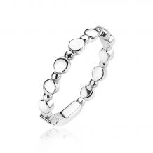 ZINZI Sterling Silver Stackable Ring Circles Smooth Shiny ZIR1667