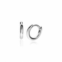 10mm ZINZI Sterling Silver Hoop Earrings width 2mm ZIO2261