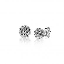 6mm ZINZI Sterling Silver Stud Earrings Beads ZIO1968