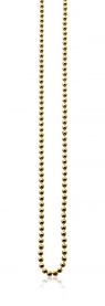 45cm ZINZI Gold Plated Sterling Silver Necklace Beads ZI45BOLG