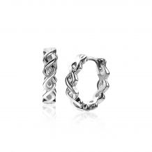 13mm ZINZI Sterling Silver Earrings Infinity ZIO1265