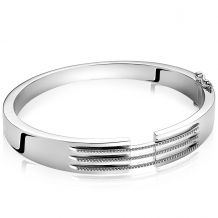 Mart Visser by ZINZI Sterling Silver Bangle Bracelet 11mm MVA18