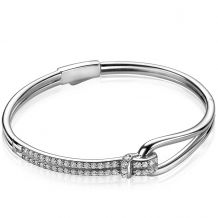 Mart Visser by ZINZI Sterling Silver Bangle Bracelet 12mm MVA19