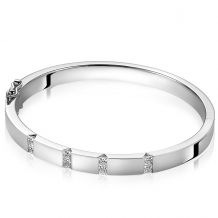 Mart Visser by ZINZI Sterling Silver Bangle Bracelet 6mm MVA20