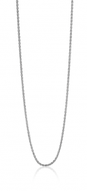 42cm ZINZI Sterling Silver Wheat Chain Necklace ZILC-P42