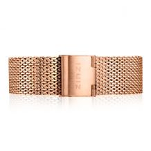 ZINZI Stainless Steel Mesh Strap Rose Gold Colored 18mm RETBAND2