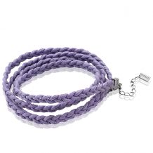 ZINZI Braided Bracelet Purple ZBF11P