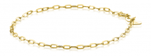 ZINZI Gold 14 karaat gouden armband met ovale schakels 2,2mm breed ZGA291