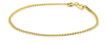 ZINZI 14K Gold Curb Chain Bracelet 2,2mm width ZGA293