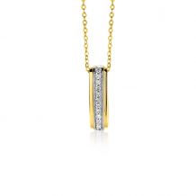 ZINZI 14K Gold Pendant Diamond White ZGH90 (excl. necklace)