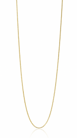 42cm ZINZI 14K Gold Anchor Necklace 0,7mm width ZGLA42-07