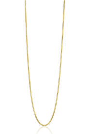 45cm ZINZI Gold 14 krt gourmet ketting 1mm breed, ideaal om je hanger aan te bevestigen ZGLG45-1