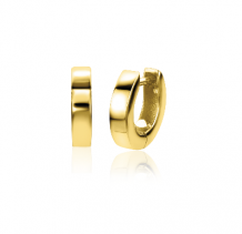 ZINZI 14K Gold Hoop Earrings Square Tube 10 x 2,3mm ZGO303