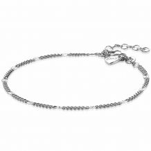 ZINZI Sterling Silver Curb Chain Fantasy Bracelet