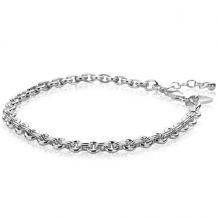 ZINZI zilveren armband 5mm breed met ronde schakels 17,5-21cm ZIA2239