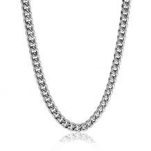 ZINZI Sterling Silver Curb Chain Necklace 6,5mm breed 45cm ZIC1056