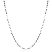 ZINZI Sterling Silver Chain Necklace Paperclip width 2,4mm 45cm ZIC2033