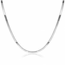 ZINZI zilveren platte slangen-ketting 45cm 3,5mm breed ZIC2292