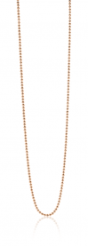 42cm ZINZI Rose Gold Plated Sterling Silver Beads Necklace ZILC-B42R