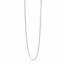 45cm ZINZI Sterling Silver Curb Chain Necklace ZILC-G45