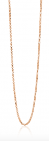 42cm ZINZI Rose Gold Plated Sterling Silver Rolo Chain Necklace ZILC-J42R