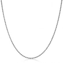 42cm ZINZI Sterling Silver Rope Necklace ZILC-K42