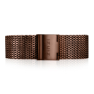 ZINZI Retro Brown Stainless Steel Mesh Strap 18mm RETBAND30