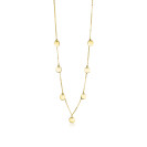 ZINZI 14K Gold Necklace Coins 45cm ZGC167
