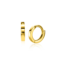 8mm ZINZI 14K Gold Hoop Earrings Square Tube 8 x 1,3mm ZGO410