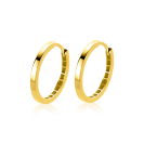 ZINZI GOLD klapcreolen glad 19x2mm