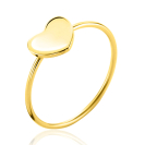 ZINZI Gold 14 karat gold ring with glossy heart ZGR486
