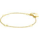 ZINZI 14K Gold Rolo Chain Bracelet 3 Coins 5mm width 18-20cm ZGA444